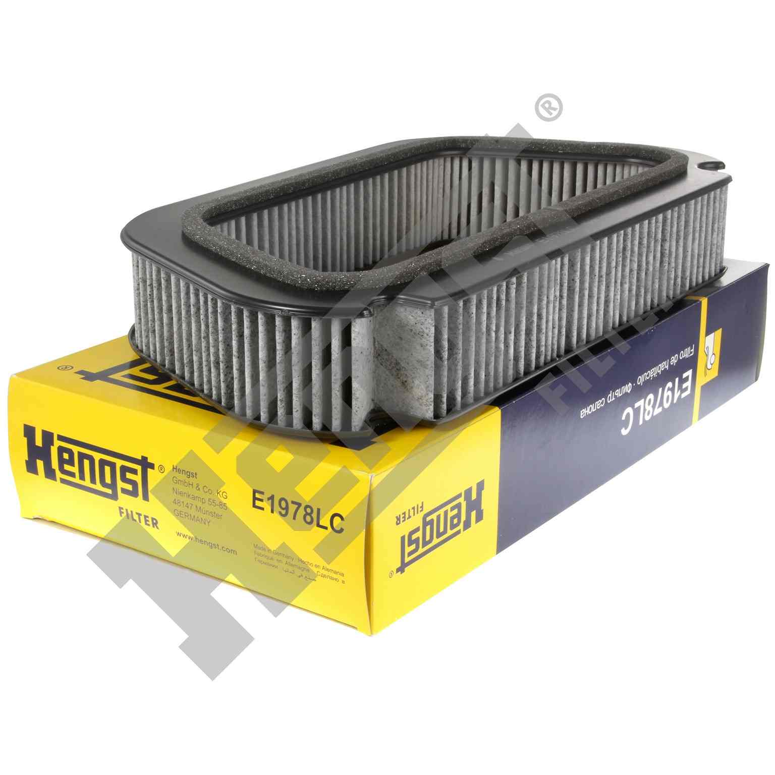 Top View of Cabin Air Filter HENGST E1978LC