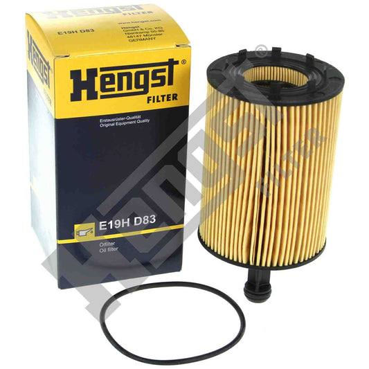 Top View of Engine Oil Filter HENGST E19HD83