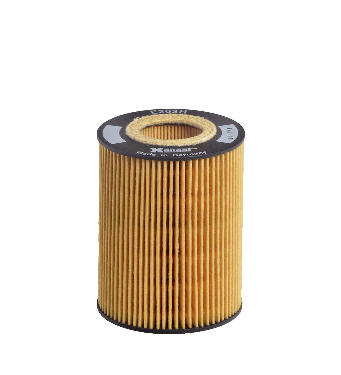 Front View of Engine Oil Filter HENGST E203HD67