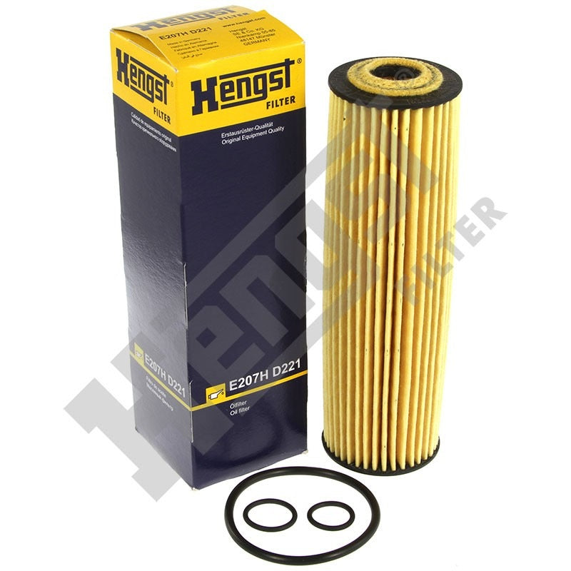 Top View of Engine Oil Filter HENGST E207HD221