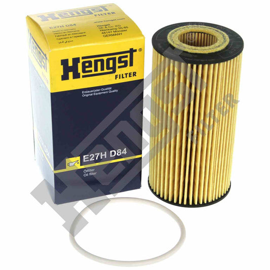 Top View of Engine Oil Filter HENGST E27HD84