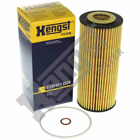 Top View of Engine Oil Filter HENGST E28H01D26