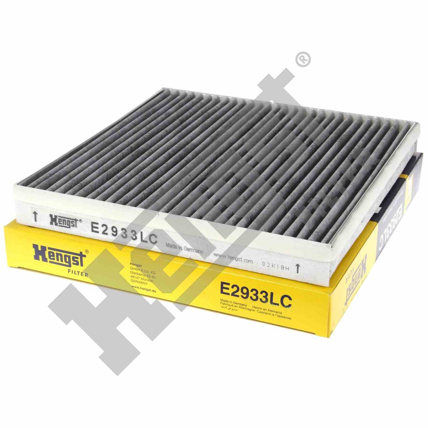 Top View of Cabin Air Filter HENGST E2933LC