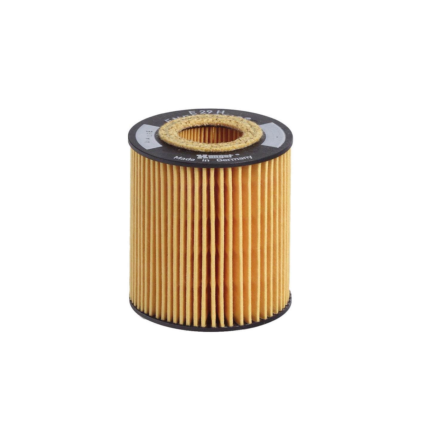 Front View of Engine Oil Filter HENGST E29HD89