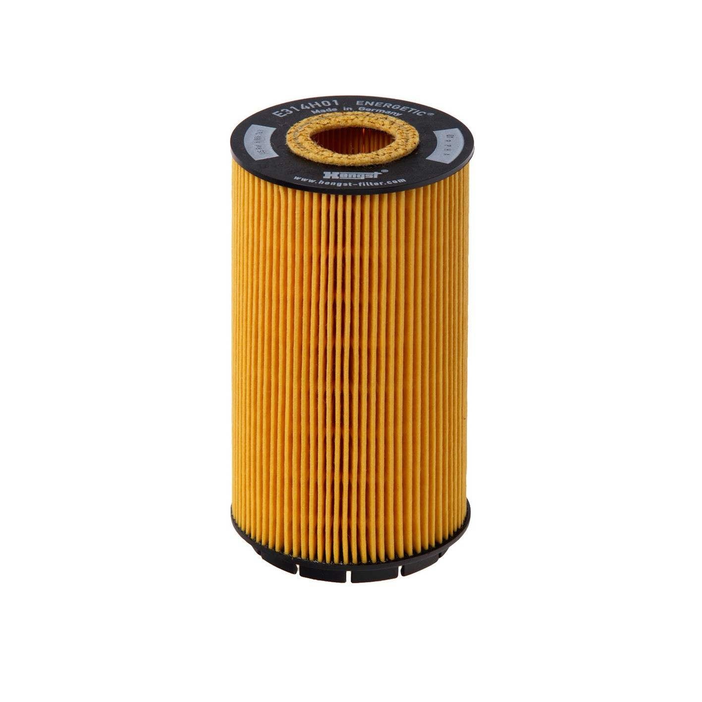 Front View of Engine Oil Filter HENGST E314H01D58