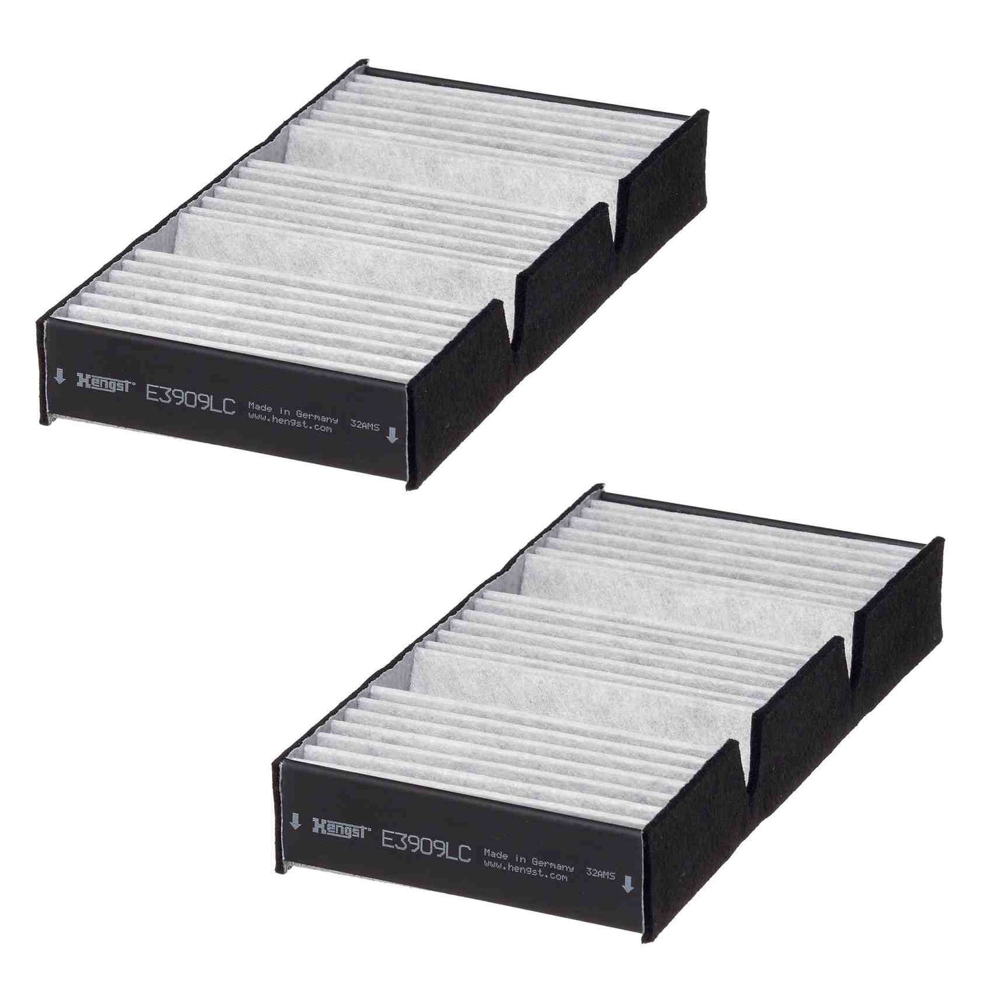 Front View of Cabin Air Filter HENGST E3909LC-2