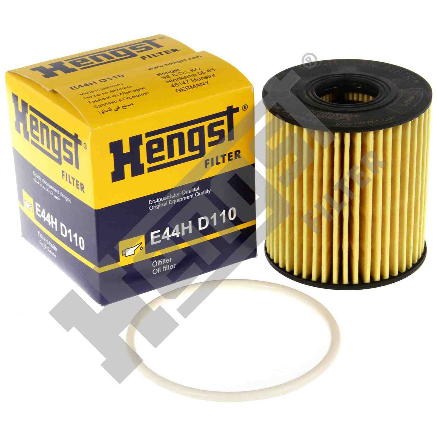 Top View of Engine Oil Filter HENGST E44HD110