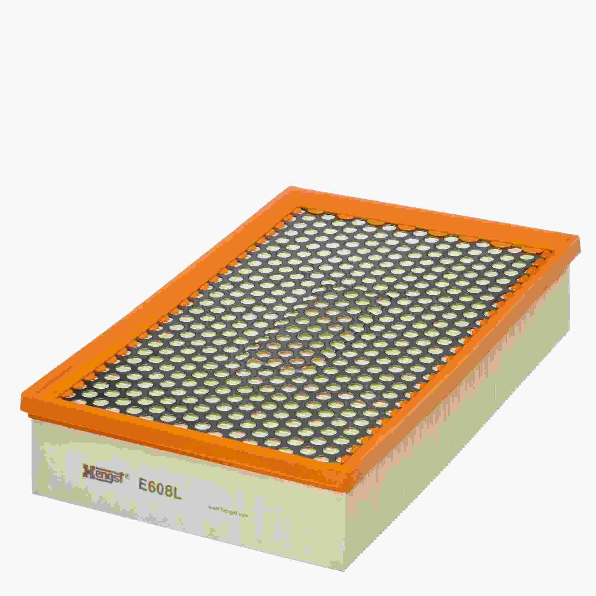 Front View of Air Filter HENGST E608L