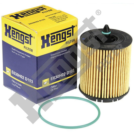 Top View of Engine Oil Filter HENGST E630H02D103