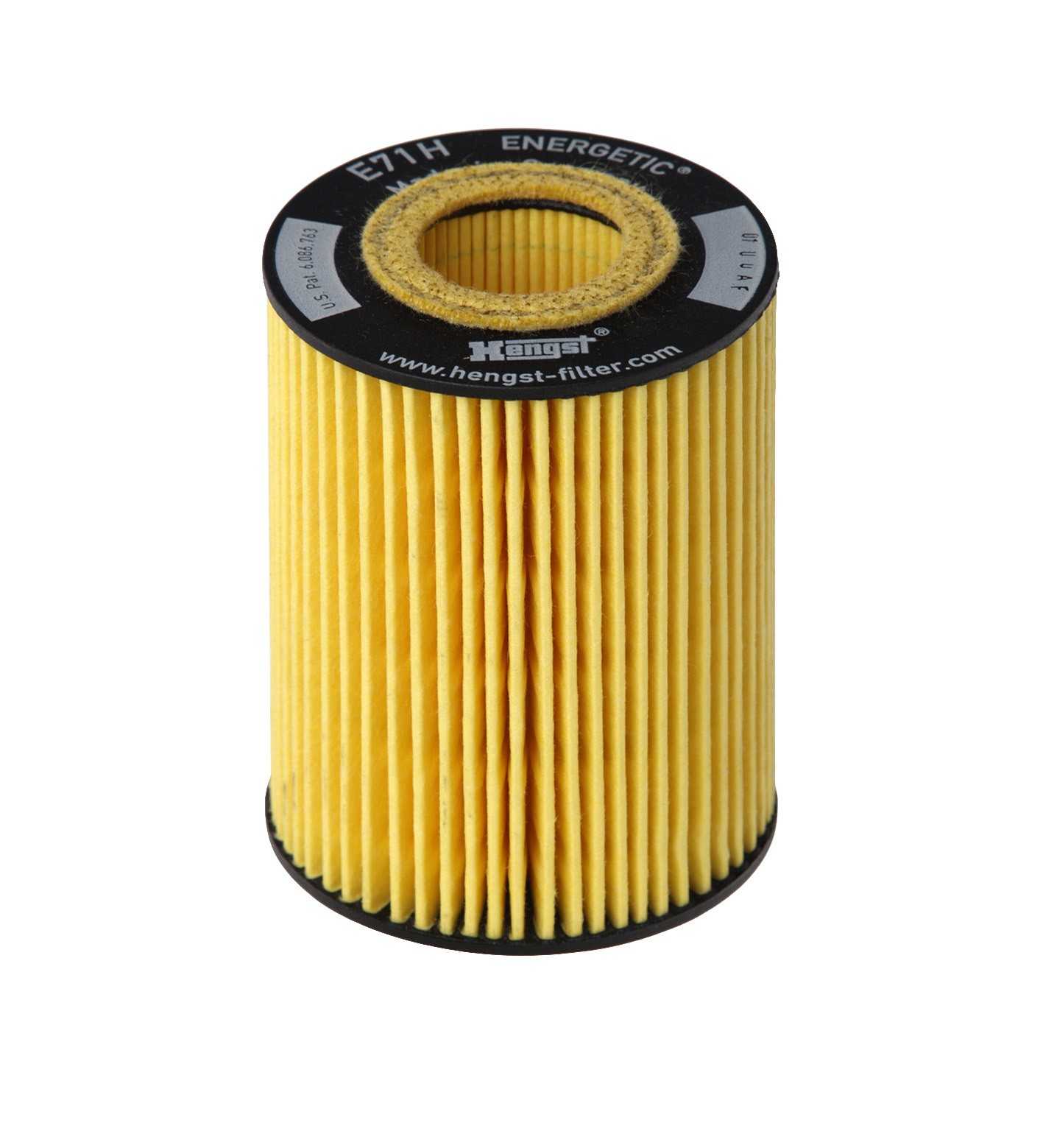 Front View of Engine Oil Filter HENGST E71HD141