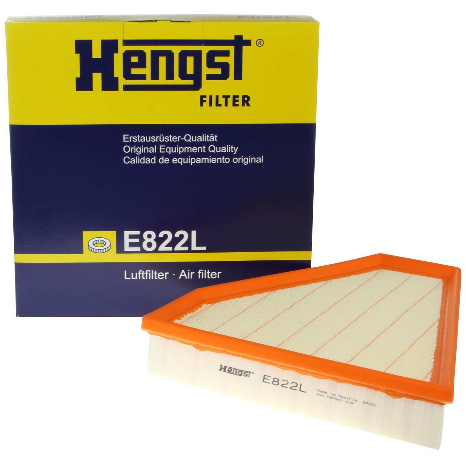 Top View of Air Filter HENGST E822L