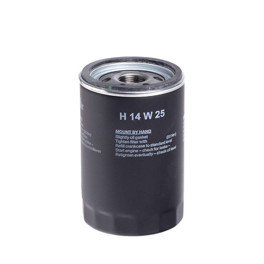 Front View of Engine Oil Filter HENGST H14W25