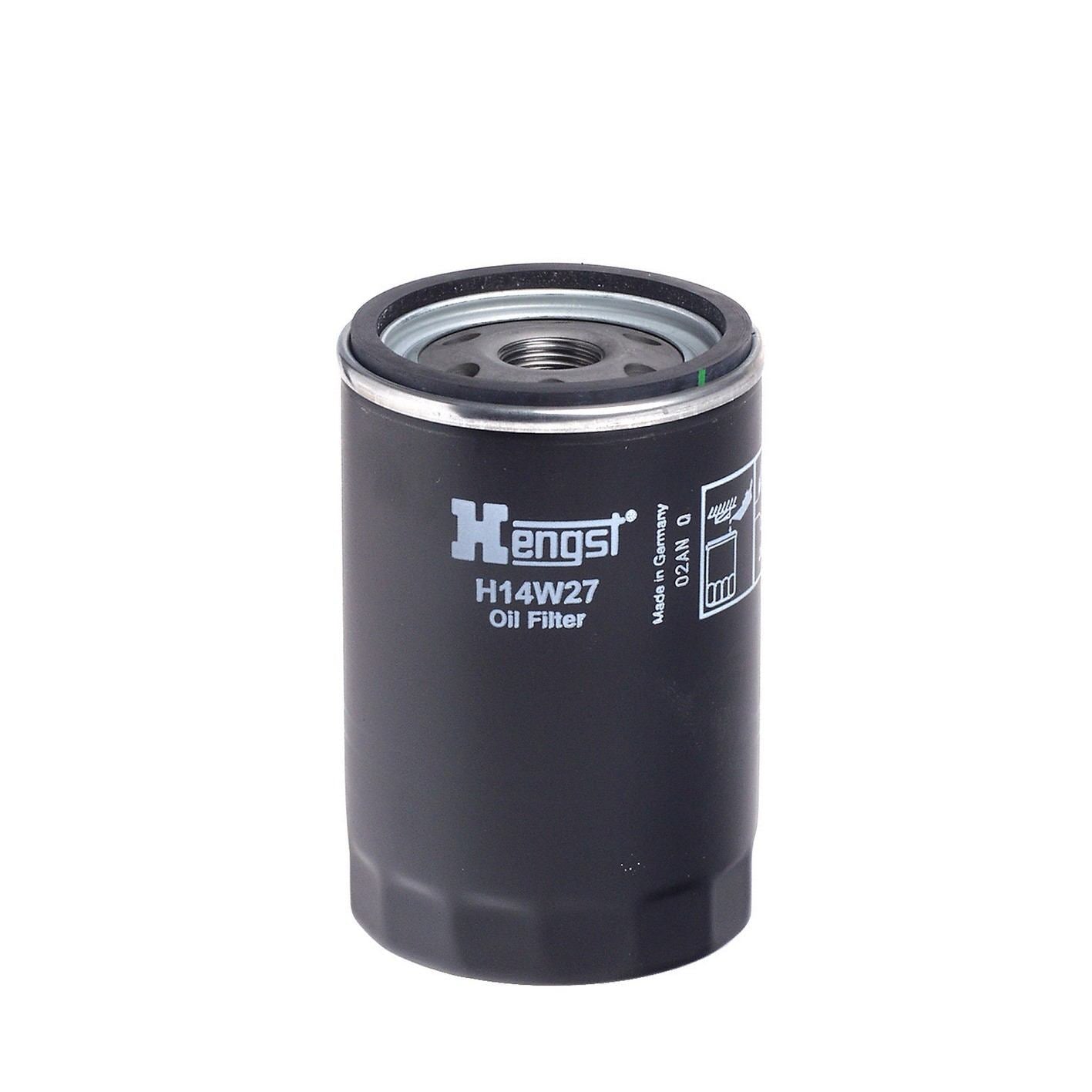 Front View of Engine Oil Filter HENGST H14W27