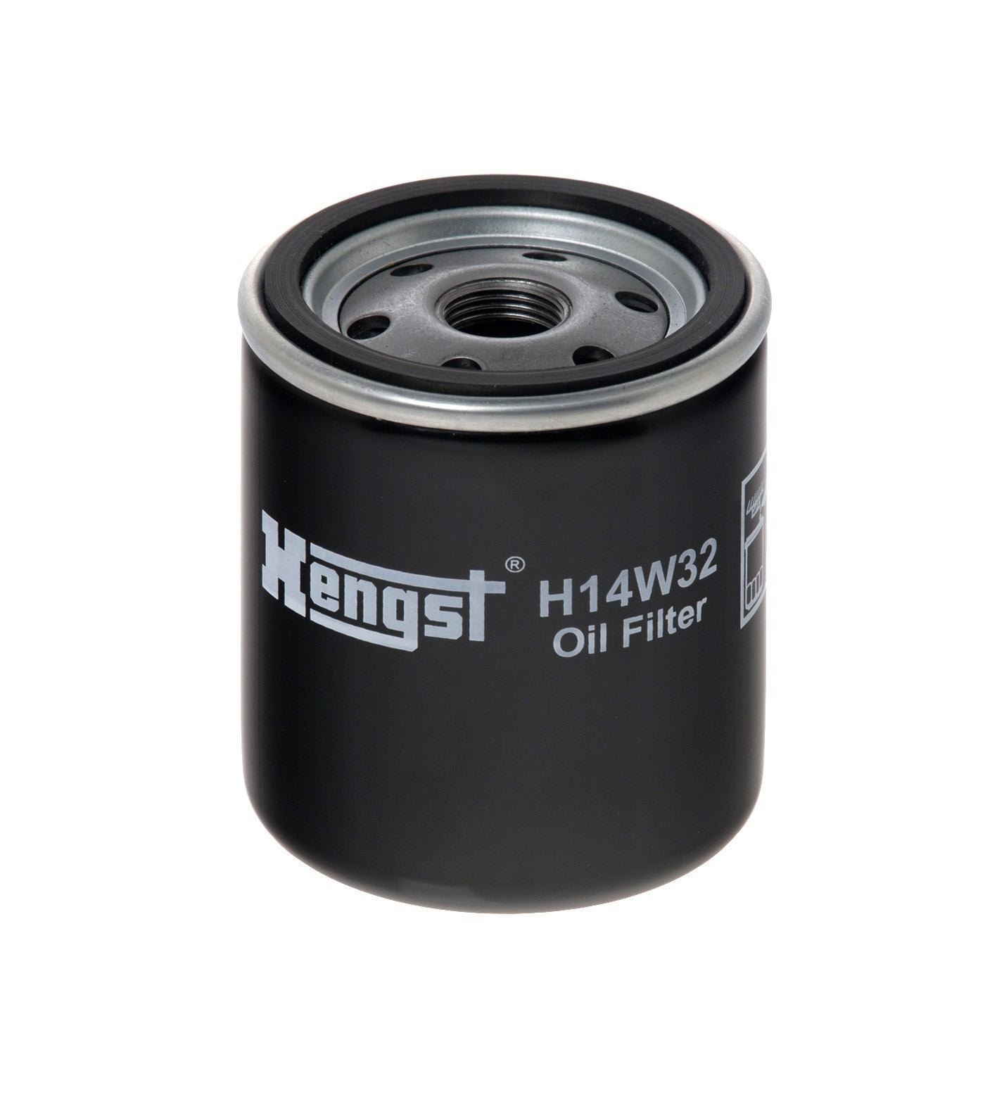 Front View of Engine Oil Filter HENGST H14W32