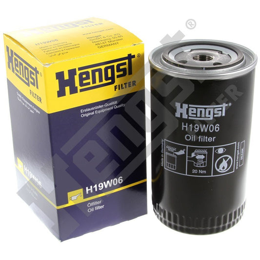 Top View of Engine Oil Filter HENGST H19W06