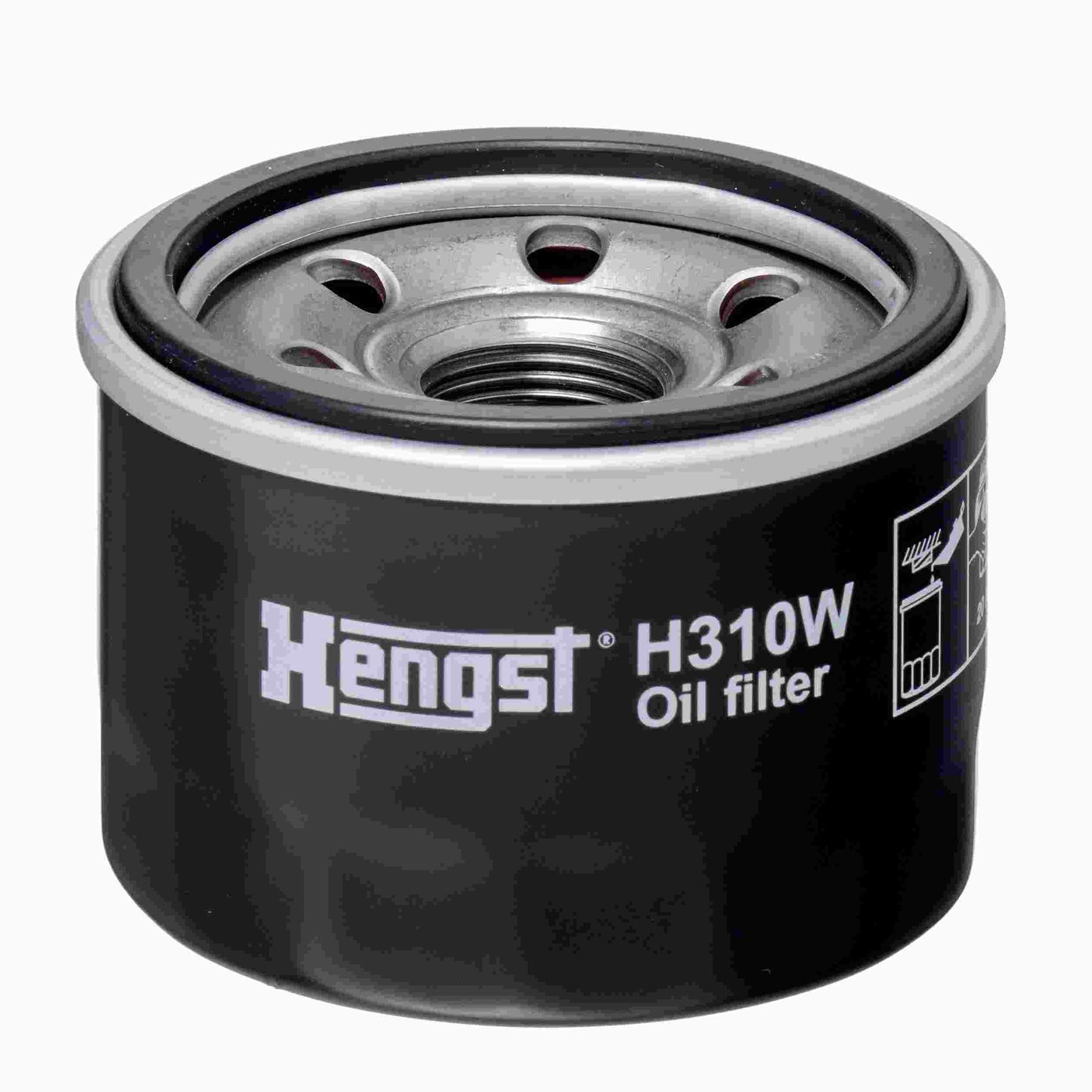 Front View of Engine Oil Filter HENGST H310W