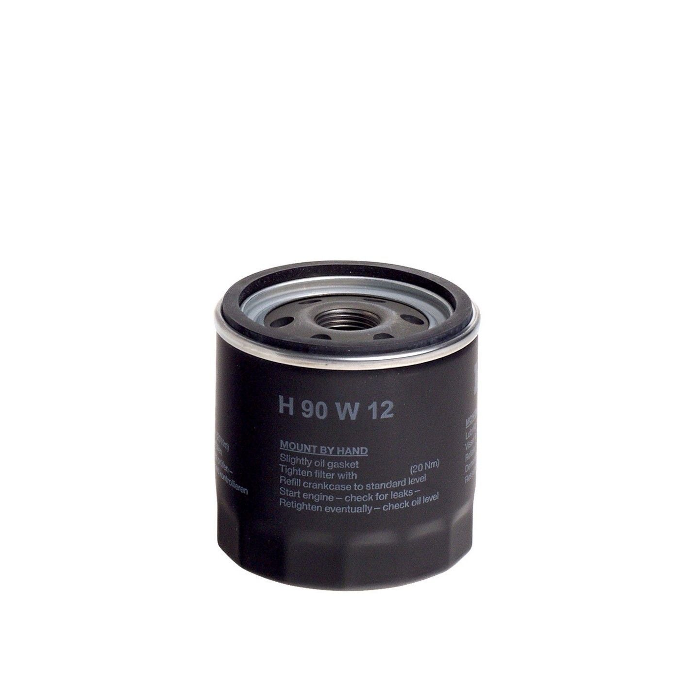 Front View of Engine Oil Filter HENGST H90W12