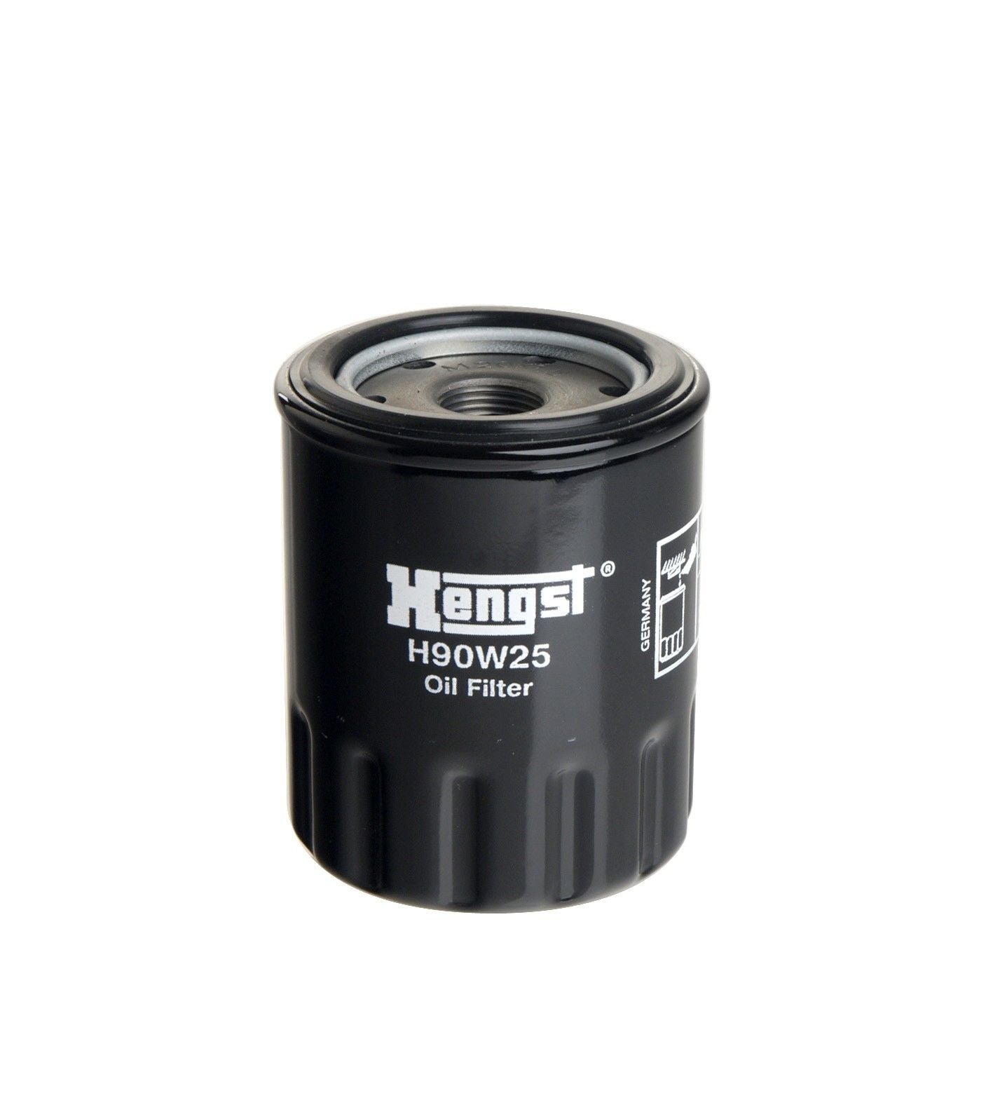 Front View of Engine Oil Filter HENGST H90W25