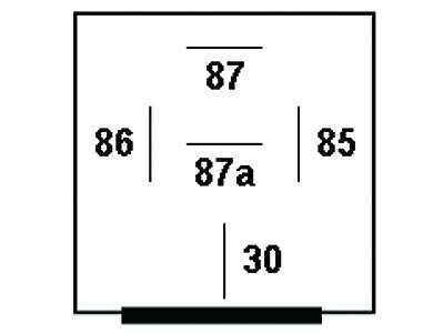 Connector View of Battery Charge Relay HELLA 007794301