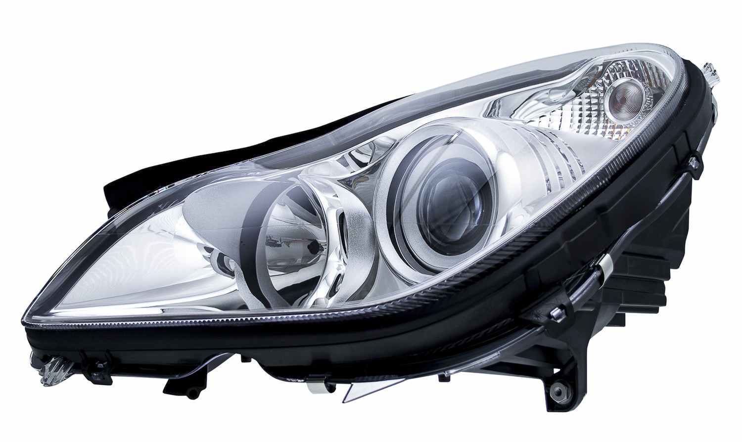 Front View of Front Left Headlight Assembly HELLA 008821051