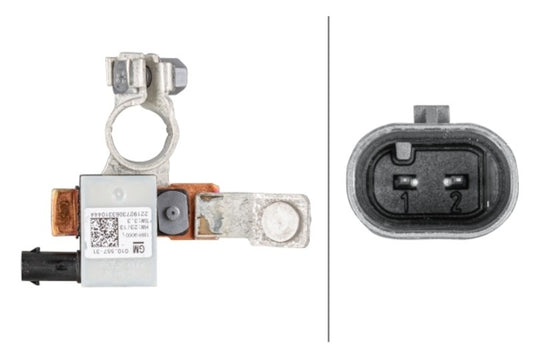 Front View of Intelligent Battery Sensor (IBS) HELLA 010557471