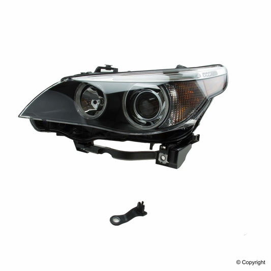 Top View of Front Left Headlight Assembly HELLA 160291011