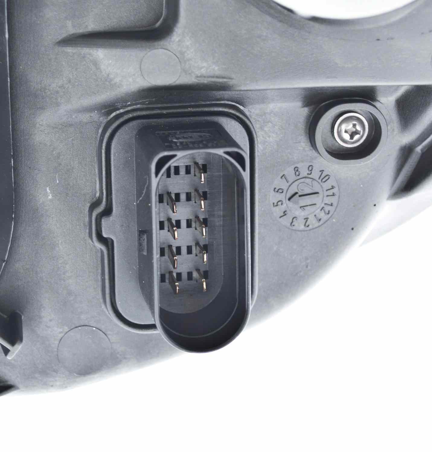 Connector View of Right Headlight Assembly HELLA 247005021