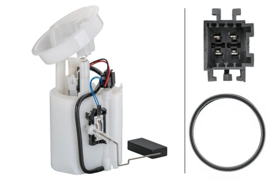 Front View of Fuel Pump Module Assembly HELLA 358106331