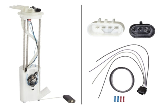 Front View of Fuel Pump and Sender Assembly HELLA 358300111