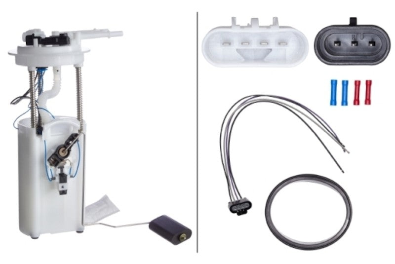 Front View of Fuel Pump and Sender Assembly HELLA 358300141