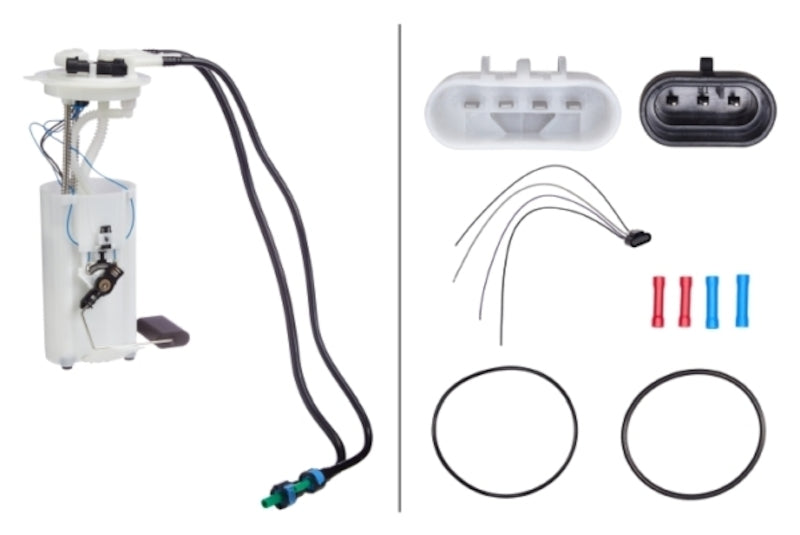 Front View of Fuel Pump and Sender Assembly HELLA 358300171