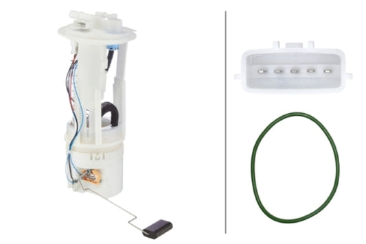 Front View of Fuel Pump and Sender Assembly HELLA 358300381