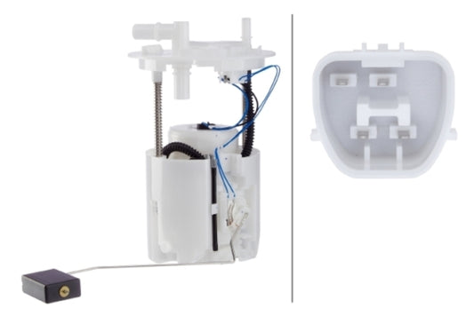 Front View of Fuel Pump and Sender Assembly HELLA 358301391