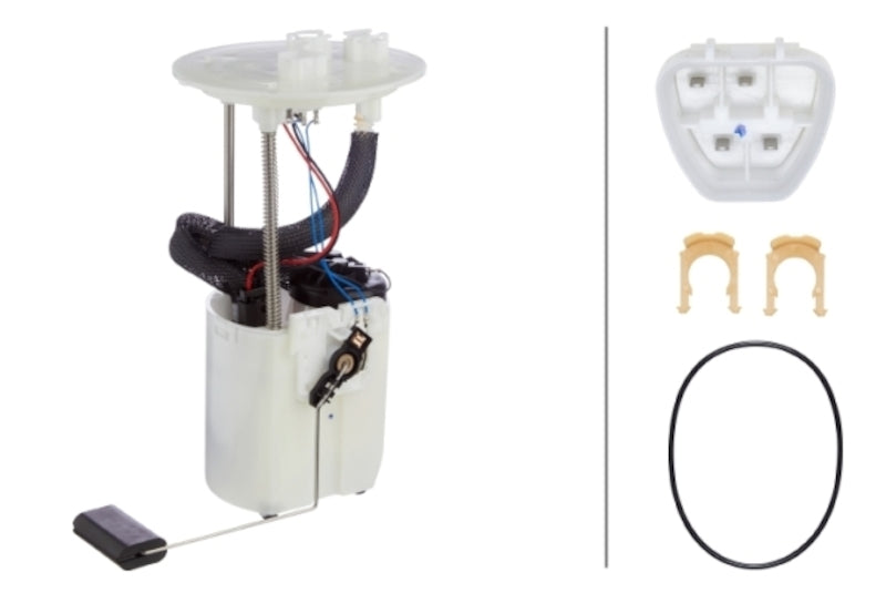 Front View of Fuel Pump and Sender Assembly HELLA 358301651