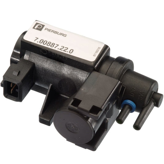 Angle View of Turbocharger Wastegate Vacuum Actuator and Solenoid Connector HELLA 7.00887.22.0