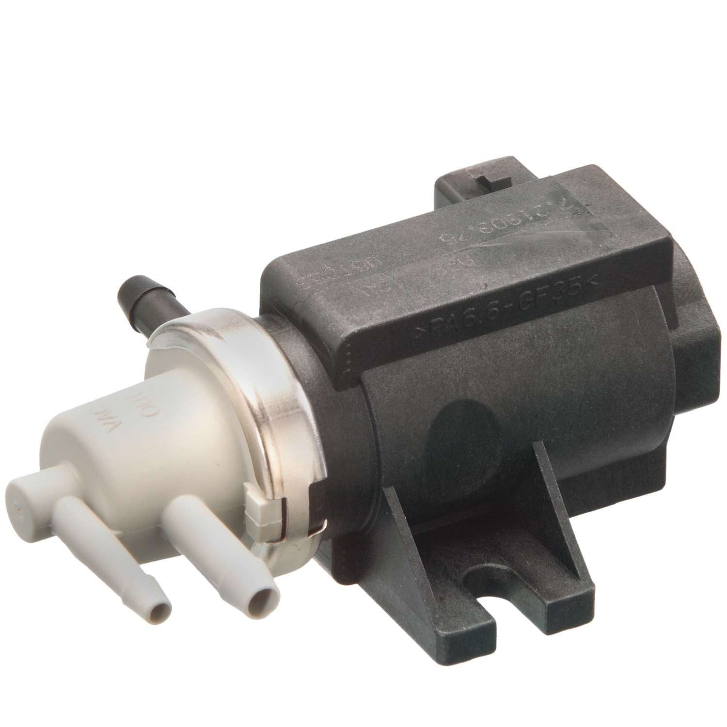 Angle View of Turbocharger Wastegate Vacuum Actuator and Solenoid Connector HELLA 7.21903.75.0