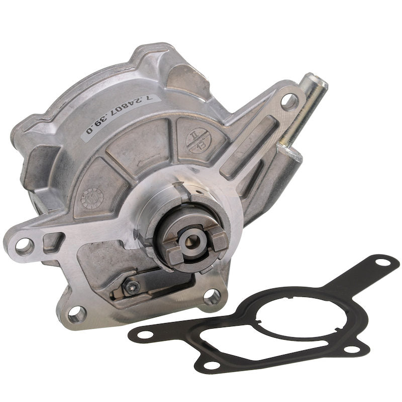 Angle View of Power Brake Booster Vacuum Pump HELLA 7.24807.39.0