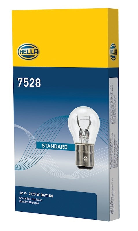 Package View of Center High Mount Stop Light Bulb HELLA 7528