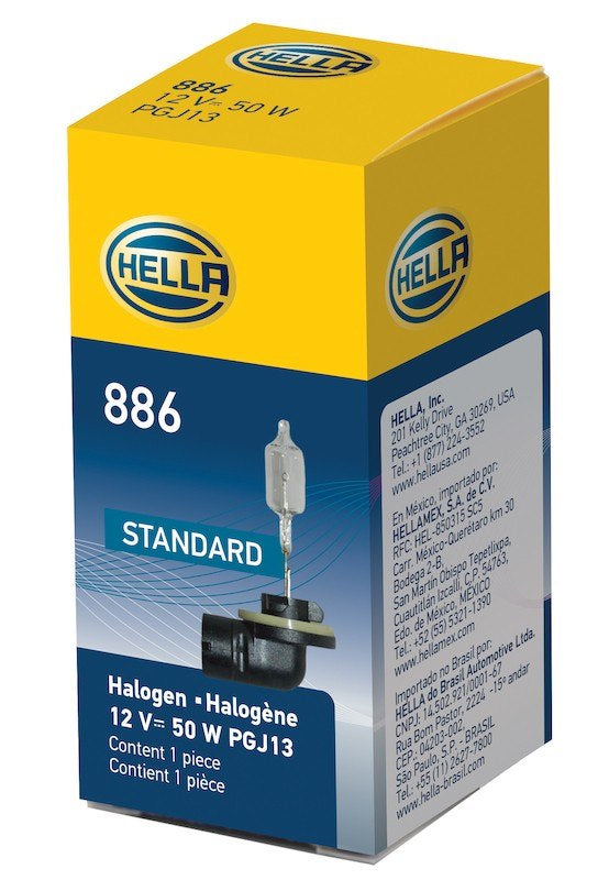 Package View of Fog Light Bulb HELLA 886