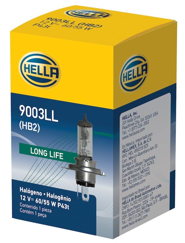 Package View of Daytime Running Light Bulb HELLA 9003LL