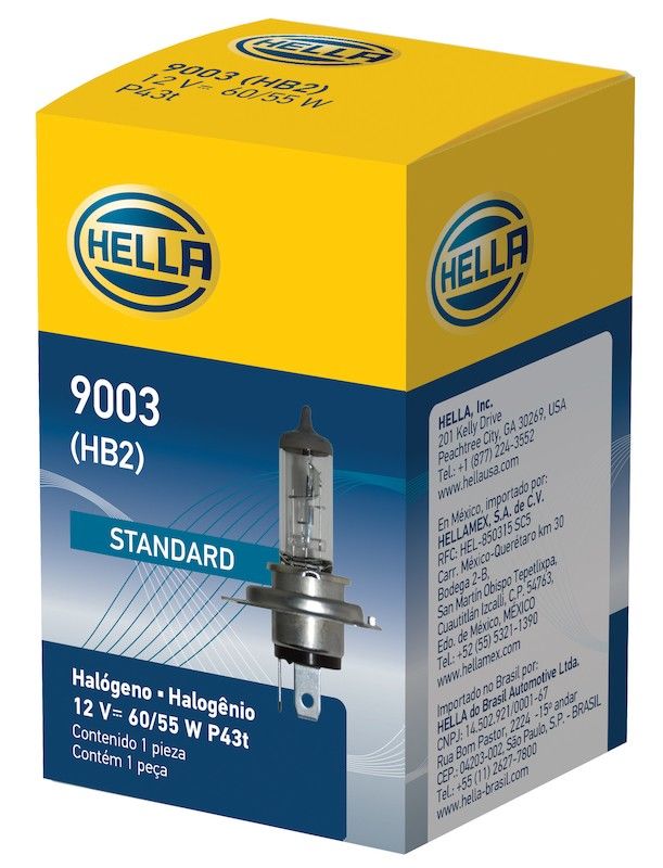 Package View of Daytime Running Light Bulb HELLA 9003