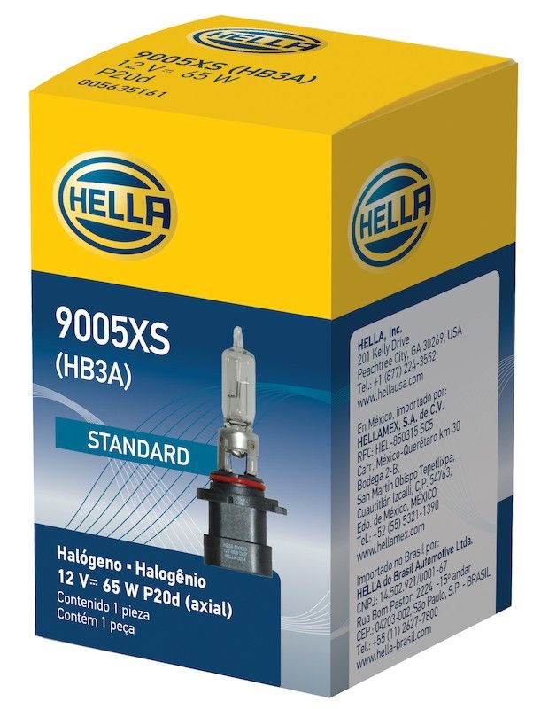 Package View of Headlight Bulb HELLA 9005XS