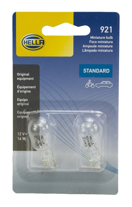 Package View of Back Up Light Bulb HELLA 921TB