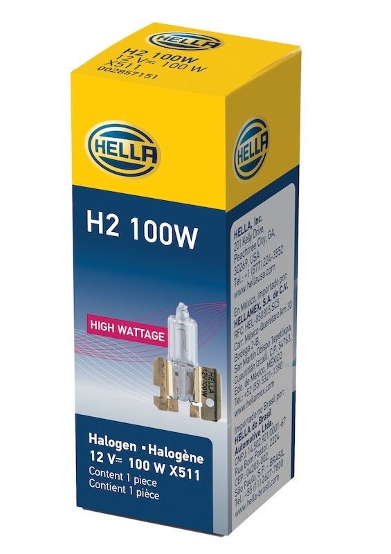 Package View of Front Fog Light Bulb HELLA H2100W