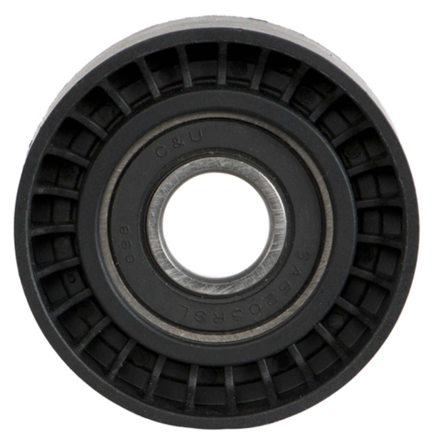 Front View of Upper Accessory Drive Belt Idler Pulley HAYDEN 5076