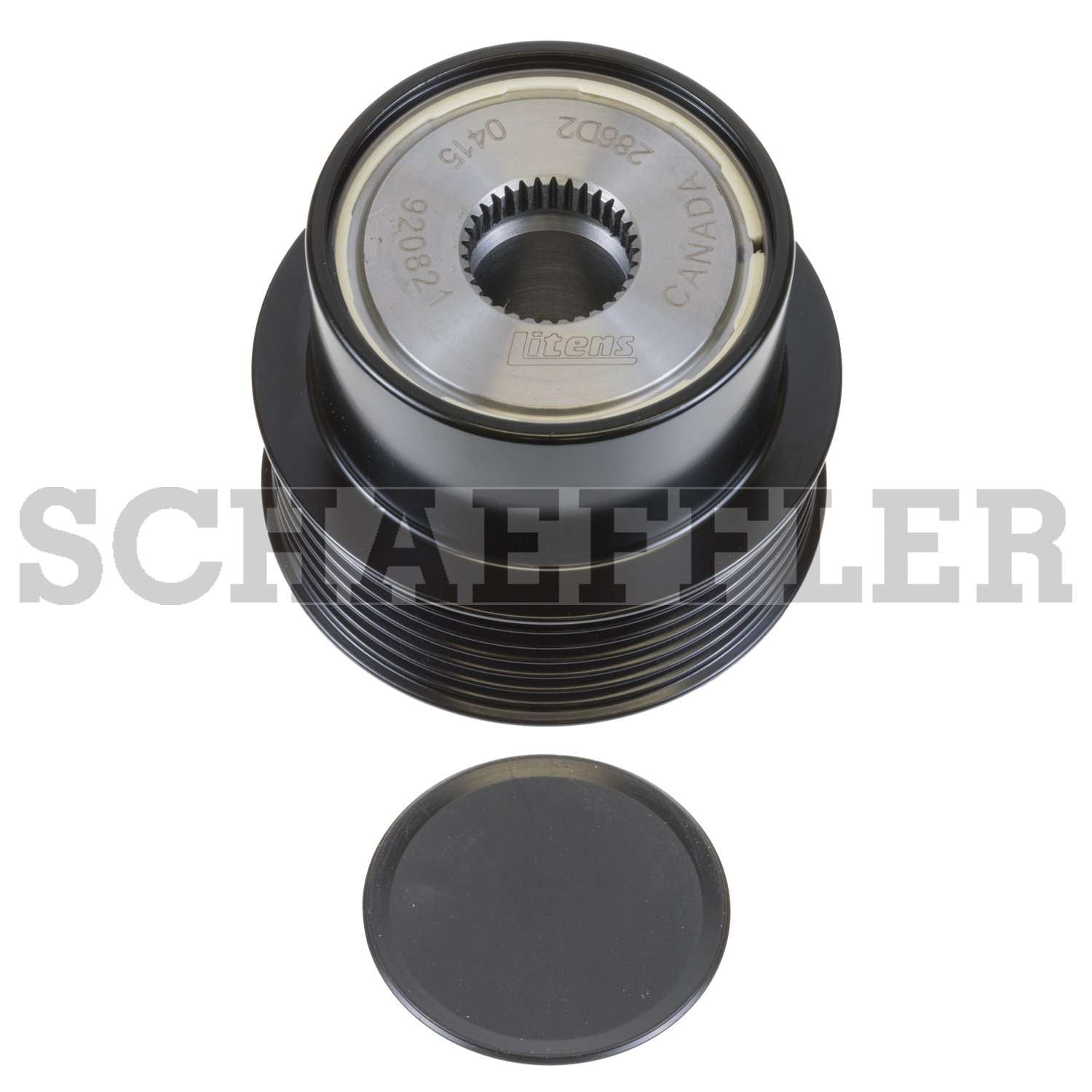 Top View of Alternator Decoupler Pulley INA EA0195