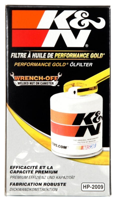 Back View of Engine Oil Filter K&N HP-2009