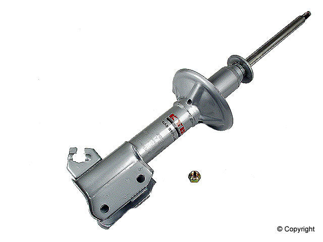 Top View of Front Right Suspension Strut KYB 232003