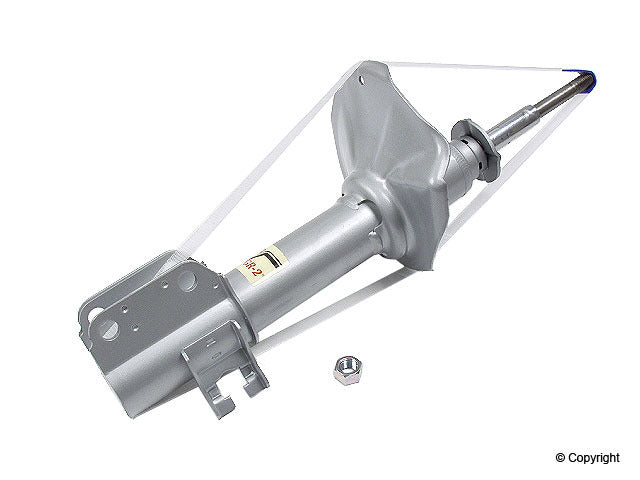 Top View of Front Right Suspension Strut KYB 232025