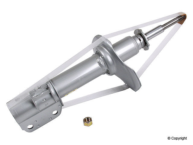 Top View of Front Left Suspension Strut KYB 232026